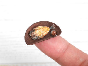 【ミニチュアフード】アジの干物完成