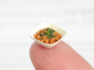 ミニチュアフード納豆の完成