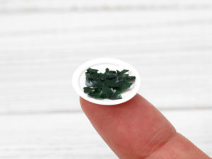 ミニチュアフードわかめの完成